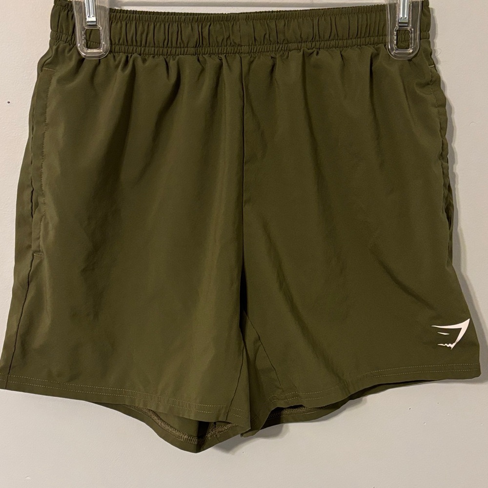 Gymshark Dark Olive Men's Athletic Shorts